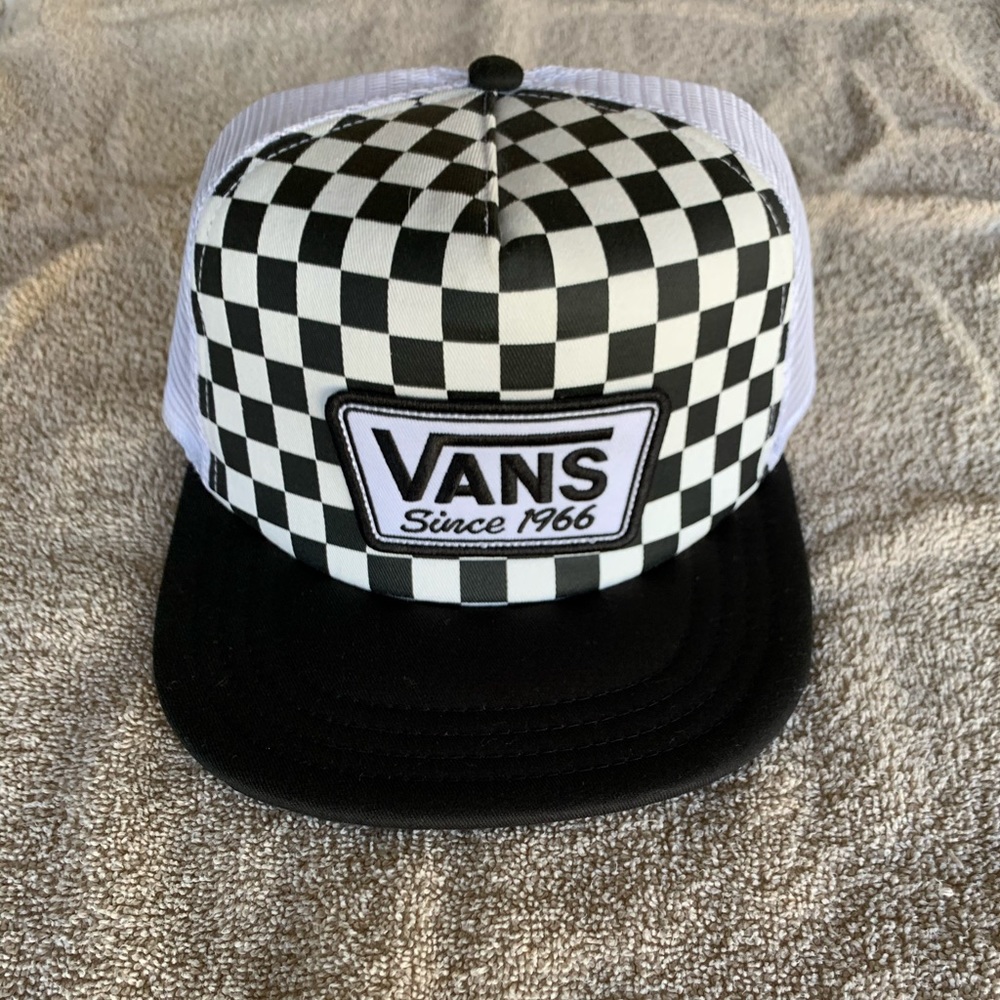 MENS VANS CHECKERED HAT SNAPBACK NWT